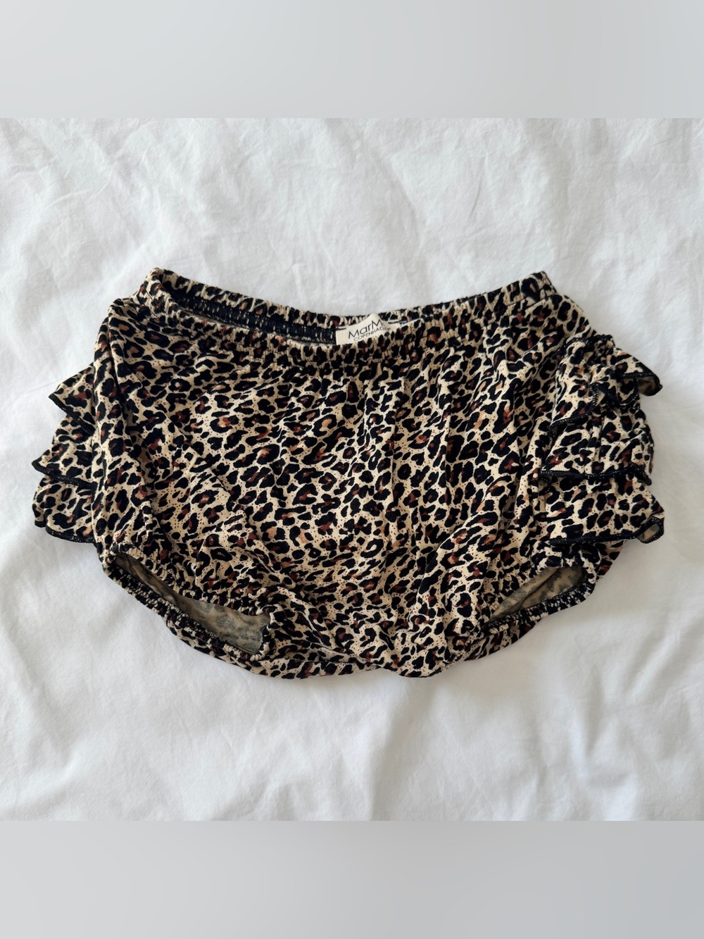 MarMar Copenhagen Leopard Print Bloomers 2Y | European Baby Girl Ruffle Shorts